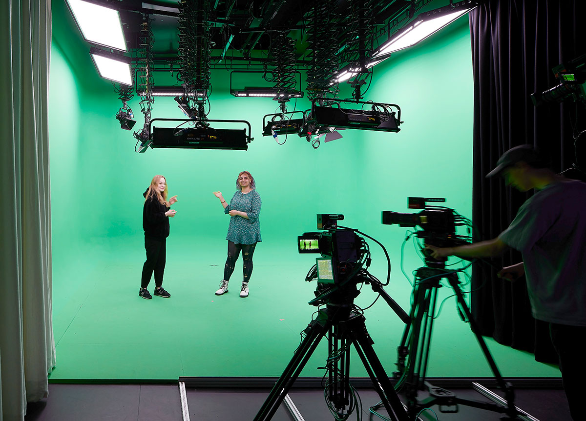Green screen film studios at SODA